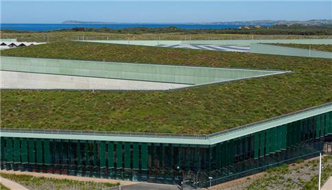 Image showing green roof and landscaping around desalination facility