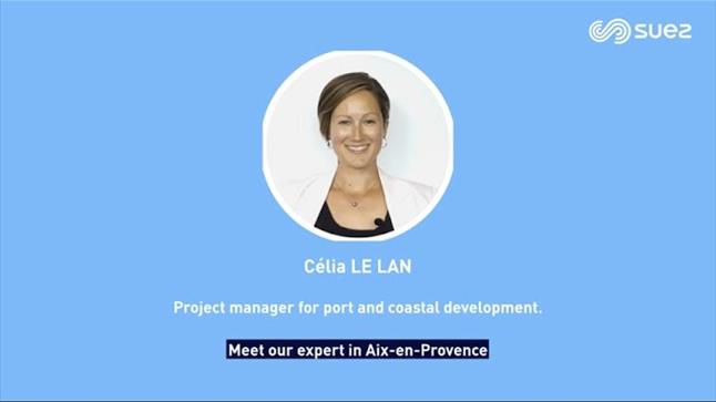 Portrait of Célia LE LAN - Project manger in port and coastal development - SUEZ
